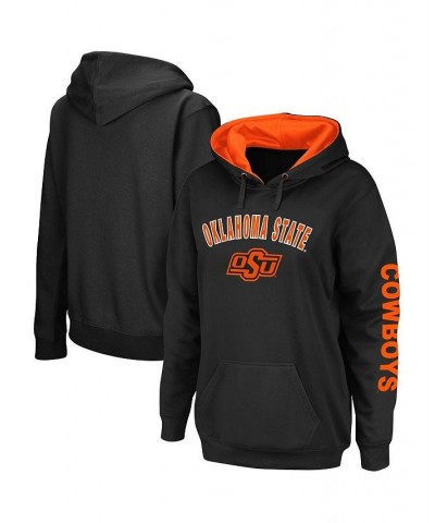 Women's Black Oklahoma State Cowboys Loud and Proud Pullover Hoodie Black $29.69 Sweatshirts