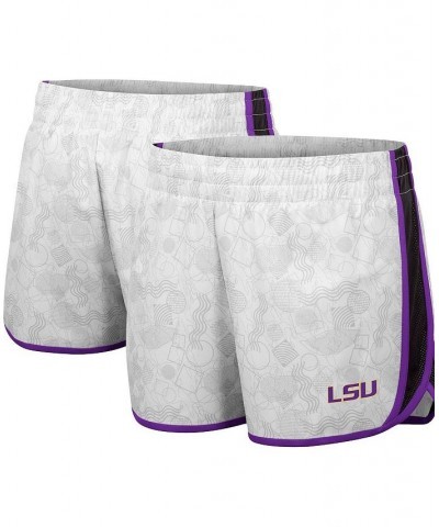 Women's White Black LSU Tigers The Plastics Geo Print Shorts White, Black $17.64 Shorts