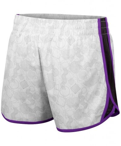 Women's White Black LSU Tigers The Plastics Geo Print Shorts White, Black $17.64 Shorts