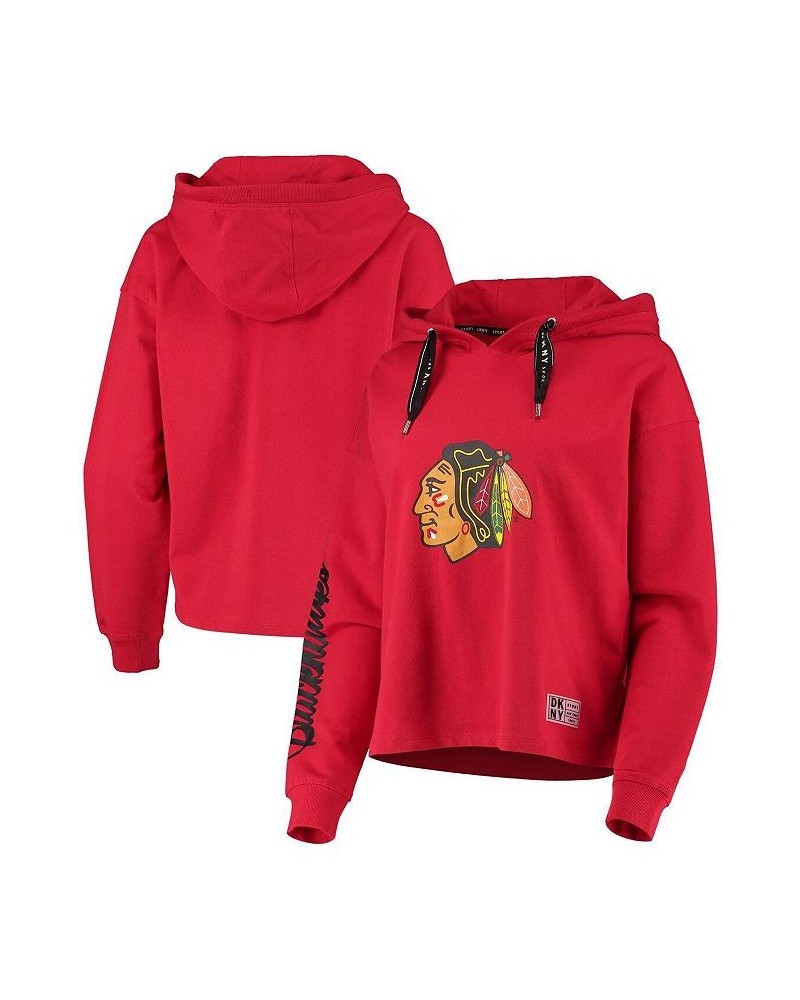 Women's Red Chicago Blackhawks Suzy Pullover Hoodie Red $45.89 Sweatshirts