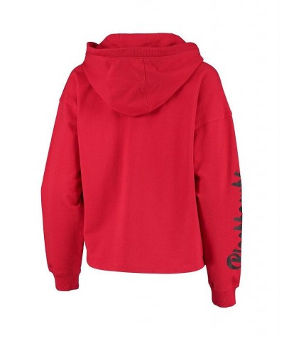 Women's Red Chicago Blackhawks Suzy Pullover Hoodie Red $45.89 Sweatshirts