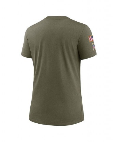 Women's Olive Tennessee Titans 2022 Salute To Service Legend T-shirt Olive $29.14 Tops