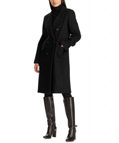 Women's Double-Breasted Walker Coat Black $144.00 Coats