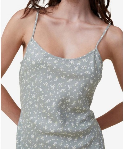 Women's Drew Mini Slip Dress Marlo Ditsy Tinted Sage $24.74 Dresses