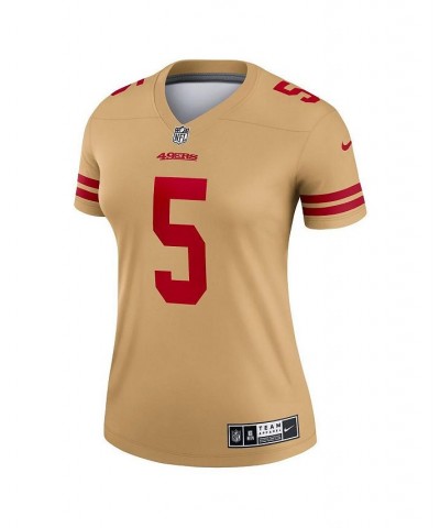 Women's Trey Lance Gold San Francisco 49ers Inverted Legend Jersey Gold $48.00 Jersey