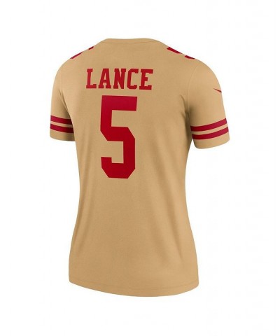 Women's Trey Lance Gold San Francisco 49ers Inverted Legend Jersey Gold $48.00 Jersey