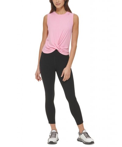 Women's Rib-Knit Twist-Hem Tank Bubblegum $24.75 Tops