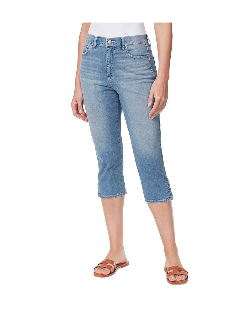 Women's Amanda High-Rise Capri Jeans Black $14.10 Jeans