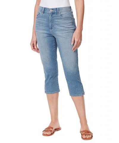 Women's Amanda High-Rise Capri Jeans Black $14.10 Jeans