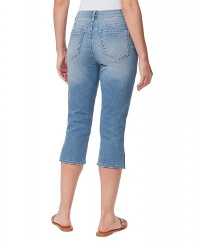 Women's Amanda High-Rise Capri Jeans Black $14.10 Jeans