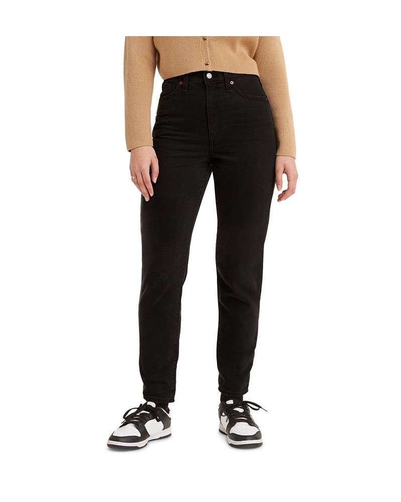 High-Waist Mom Jeans Flash Black $39.20 Jeans