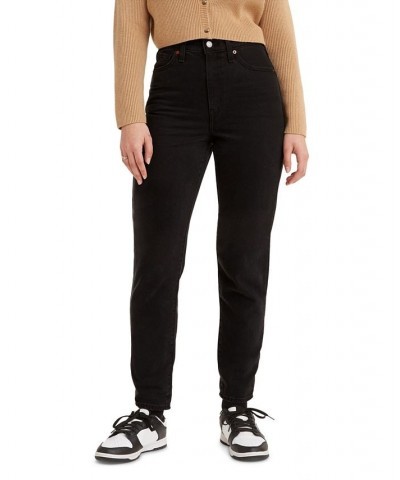 High-Waist Mom Jeans Flash Black $39.20 Jeans