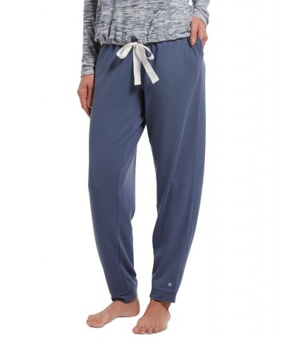 Plus Size French Terry Cuffed Lounge Pant Blue $15.12 Sleepwear