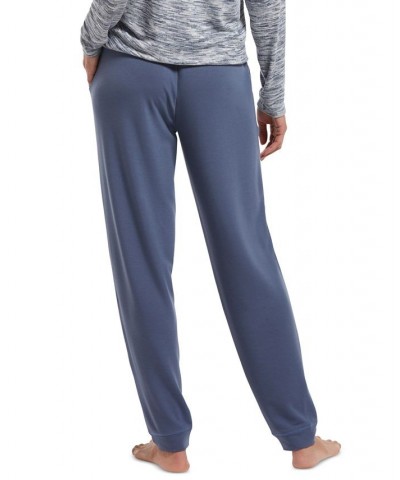 Plus Size French Terry Cuffed Lounge Pant Blue $15.12 Sleepwear