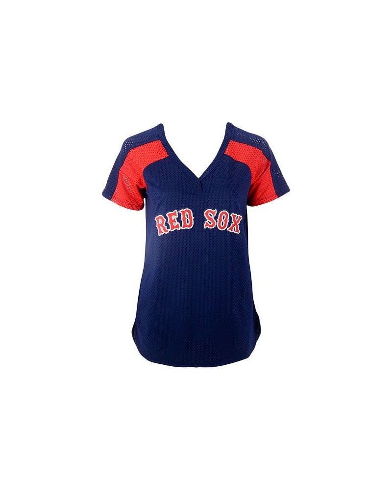 Authentic Apparel Boston Red Sox Women's League Diva T-Shirt Navy/Red $36.39 Tops