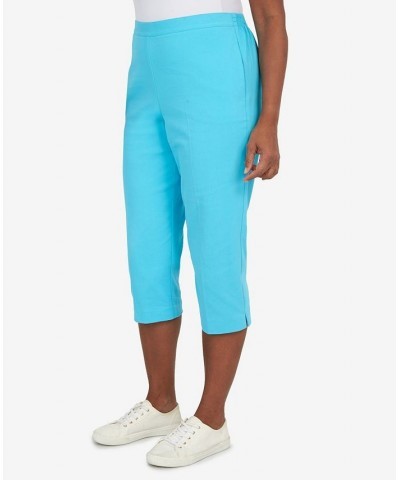 Women's Cool Vibrations Relaxed Fit Go-To Medium Capri Pants Aqua $28.56 Pants