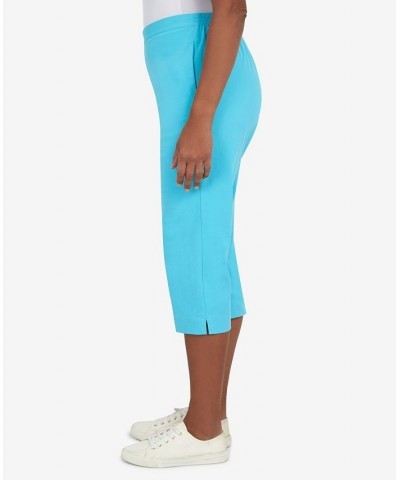 Women's Cool Vibrations Relaxed Fit Go-To Medium Capri Pants Aqua $28.56 Pants