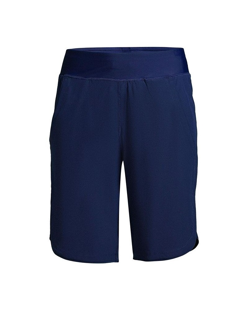 Women's Plus Size 11" Quick Dry Elastic Waist Modest Board Shorts Swim Cover-up Shorts with Panty Deep sea navy $29.38 Swimsuits