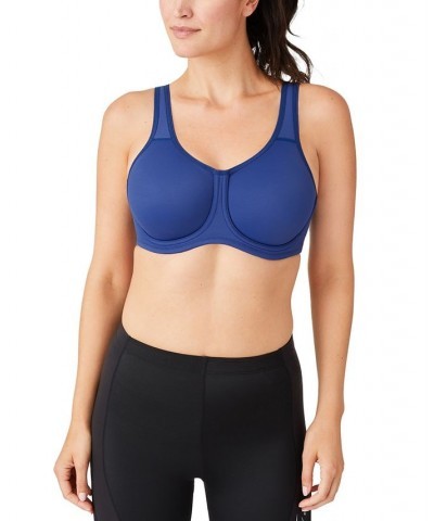 Sport High-Impact Underwire Bra 855170 Up To I Cup Twilight Blue $36.98 Bras