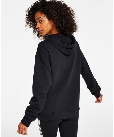 Women's Adicolor Trefoil Sweatshirt Hoodie XS-4X Black $32.25 Sweatshirts