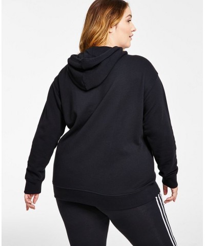 Women's Adicolor Trefoil Sweatshirt Hoodie XS-4X Black $32.25 Sweatshirts