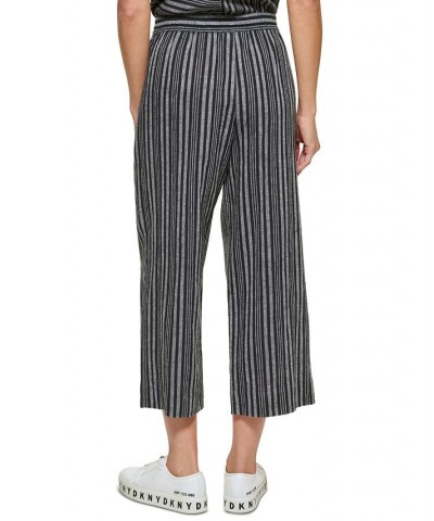 Women's Pull-On Straight Leg Pants Black Ice Grey Multi $42.57 Pants