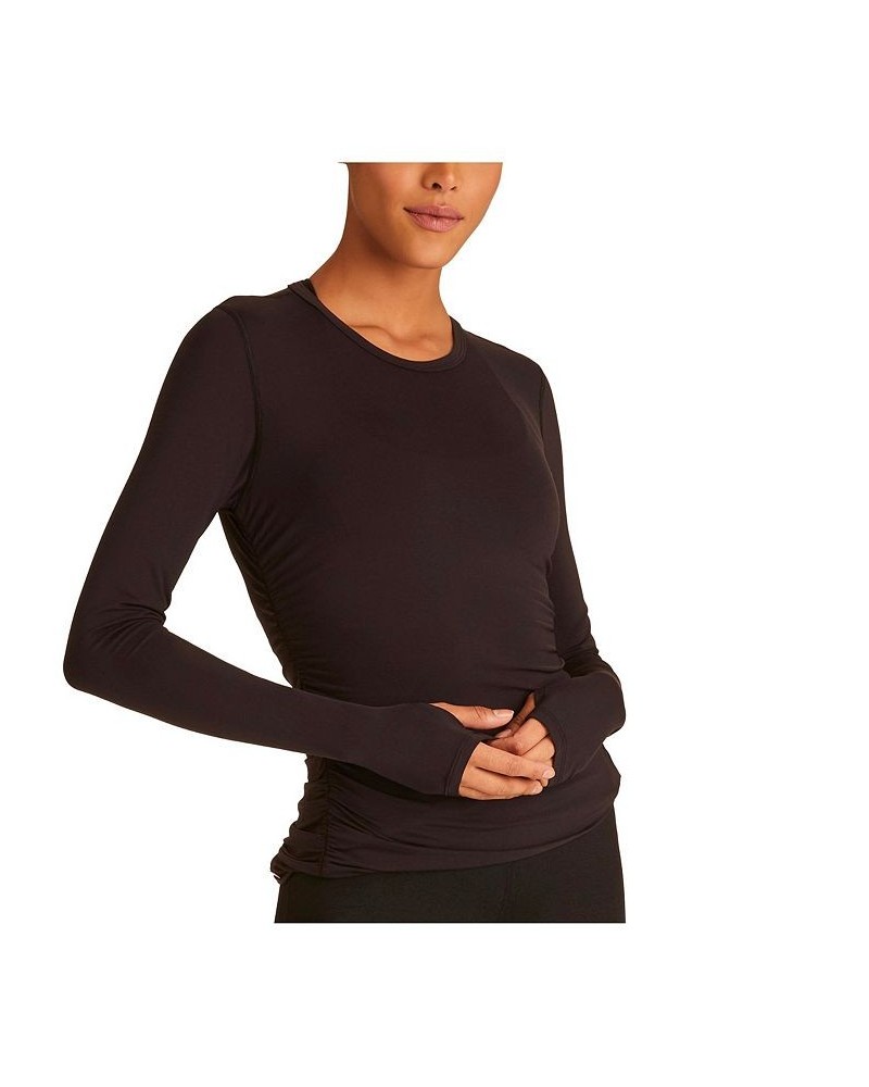 Women's Cinch Long Sleeve Top Black $38.54 Tops