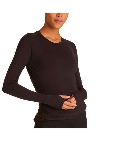 Women's Cinch Long Sleeve Top Black $38.54 Tops