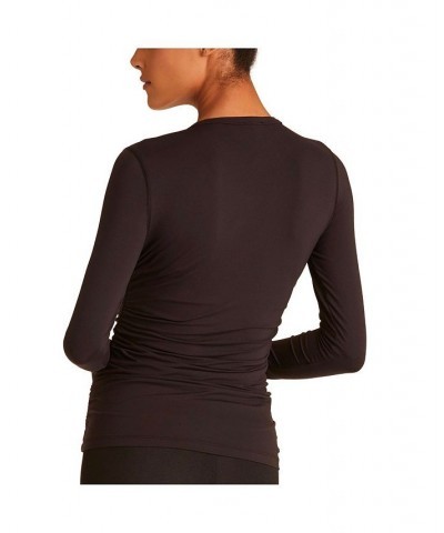 Women's Cinch Long Sleeve Top Black $38.54 Tops