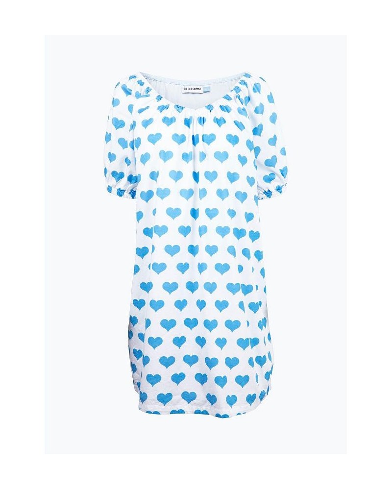 Women's Parker House Dress Blue hearts $57.82 Sleepwear