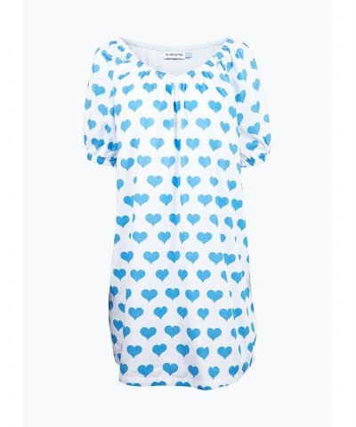 Women's Parker House Dress Blue hearts $57.82 Sleepwear