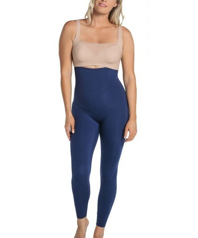 Women's Extra High Waisted Firm Compression Leggings Blue $36.55 Shapewear