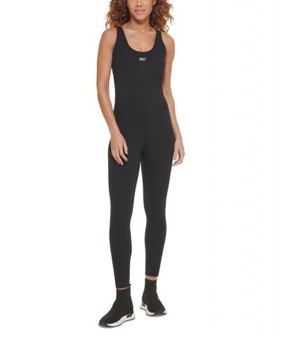 Women's Performance Scoop-Neck Pull-On Jumpsuit Black $24.88 Pants