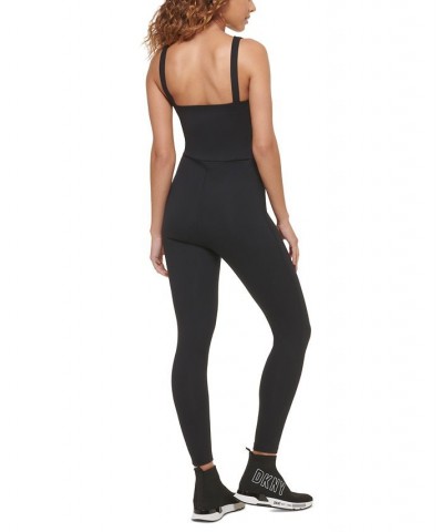 Women's Performance Scoop-Neck Pull-On Jumpsuit Black $24.88 Pants