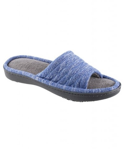 Isotoner Women's Space Knit Andrea Slide Slipper Online Only Blue $11.22 Shoes