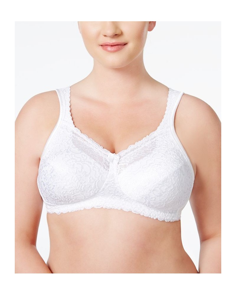 18 Hour Post Surgery Comfort Lace Wireless Bra 4088 Online Only White $10.25 Bras