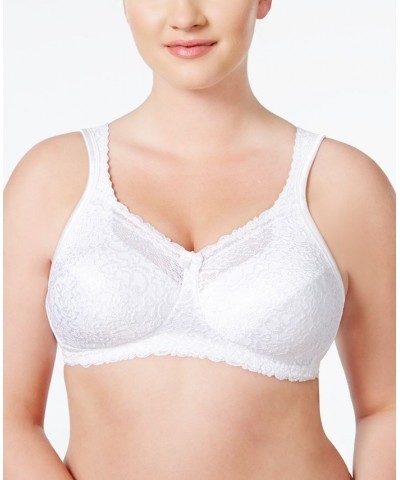 18 Hour Post Surgery Comfort Lace Wireless Bra 4088 Online Only White $10.25 Bras