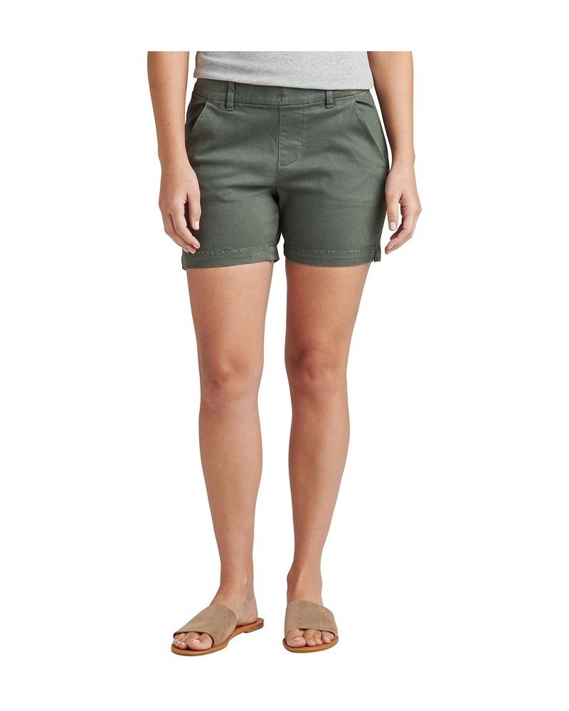 Women's Maddie Mid Rise Pull-On Shorts Green $27.84 Shorts