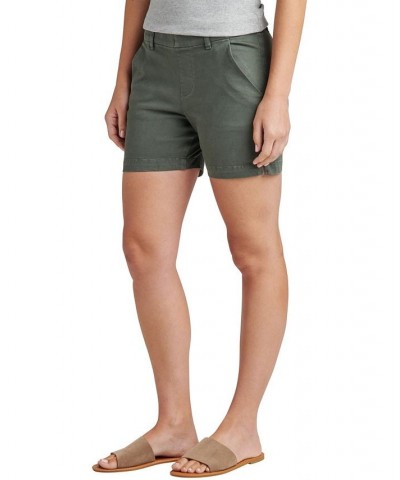 Women's Maddie Mid Rise Pull-On Shorts Green $27.84 Shorts