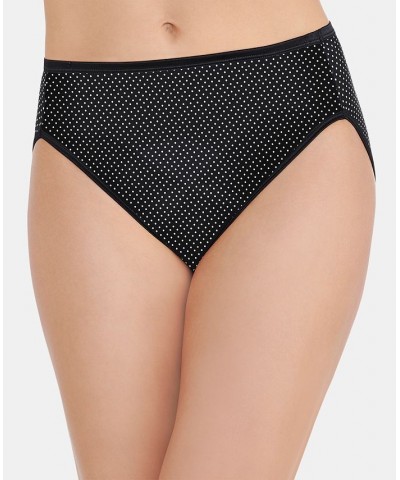 Illumination Hi-Cut Brief Underwear 13108 also available in extended sizes Black/White Polkadot $9.74 Panty