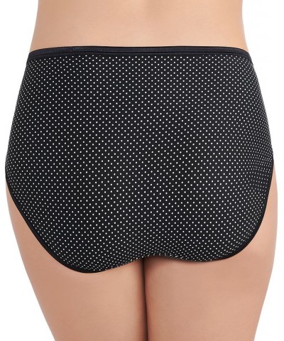 Illumination Hi-Cut Brief Underwear 13108 also available in extended sizes Black/White Polkadot $9.74 Panty