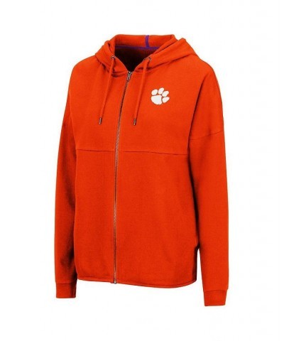 Women's Orange Clemson Tigers 2-Hit Full-Zip Hoodie Orange $35.74 Sweatshirts