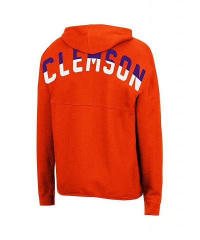 Women's Orange Clemson Tigers 2-Hit Full-Zip Hoodie Orange $35.74 Sweatshirts