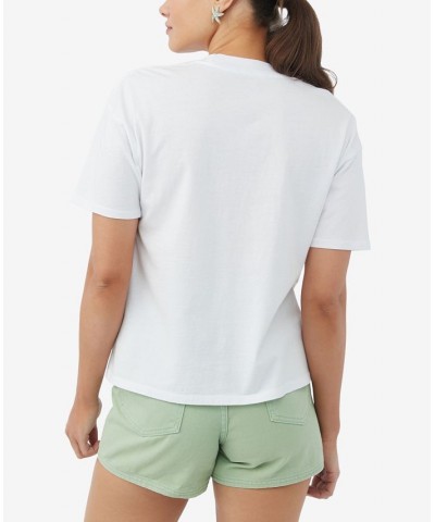 Juniors' Far Away Dunes T-Shirt White $17.10 Tops