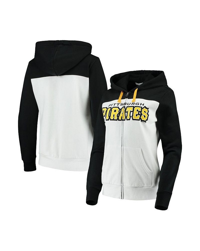 Women's by Alyssa Milano White Pittsburgh Pirates Scrimmage Full-Zip Hoodie White $33.14 Sweatshirts