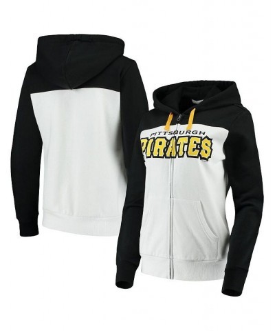 Women's by Alyssa Milano White Pittsburgh Pirates Scrimmage Full-Zip Hoodie White $33.14 Sweatshirts