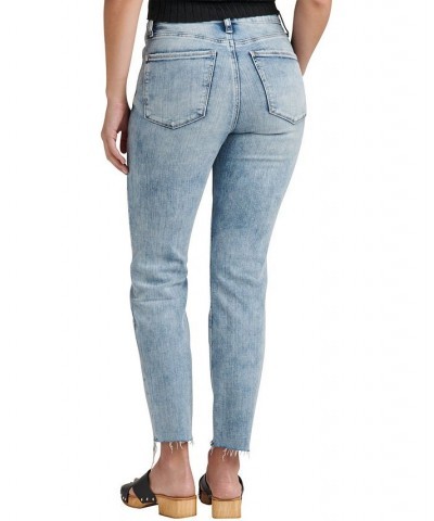 Women's High Note High Rise Straight Crop Jeans Indigo $41.36 Jeans