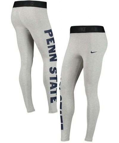 Women's Penn State Nittany Lions High-Waisted Tri-Blend Leggings Black $30.55 Pants