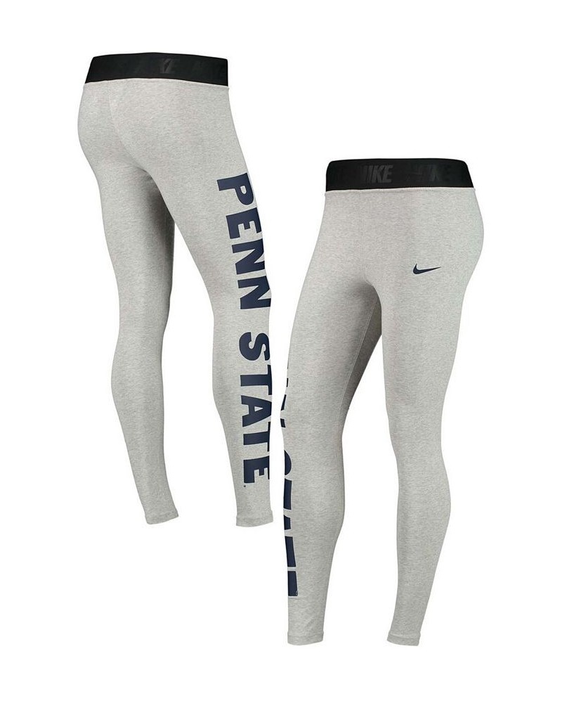 Women's Penn State Nittany Lions High-Waisted Tri-Blend Leggings Black $30.55 Pants