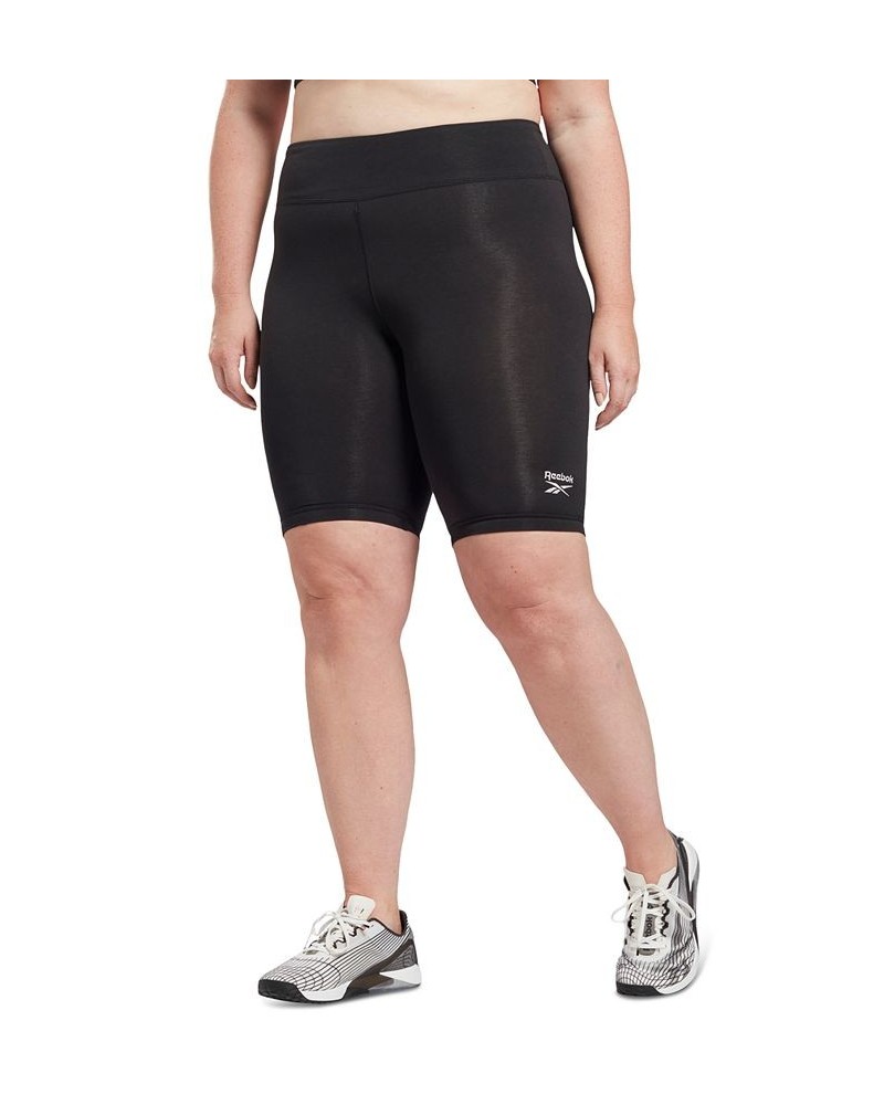 Plus Size Cotton Bike Shorts Black $13.50 Shorts